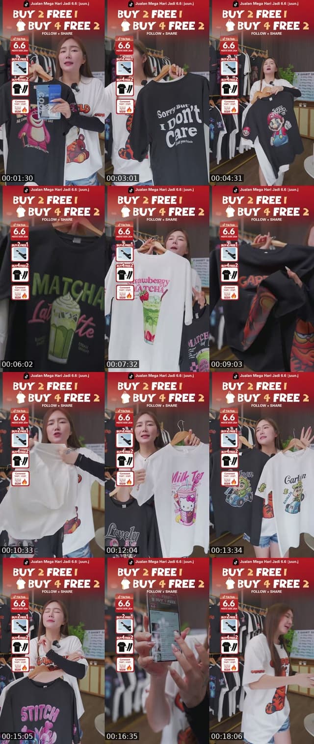 TikTok live: 6.6 big sales promosi by @mangmang083