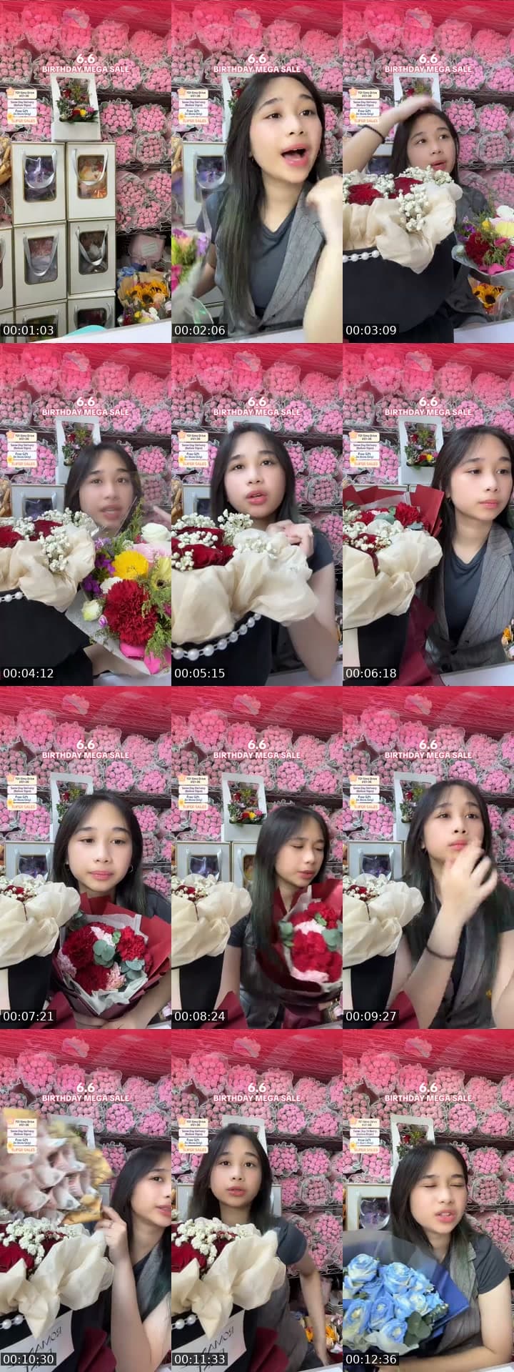 @flowershopsg TikTok live stream