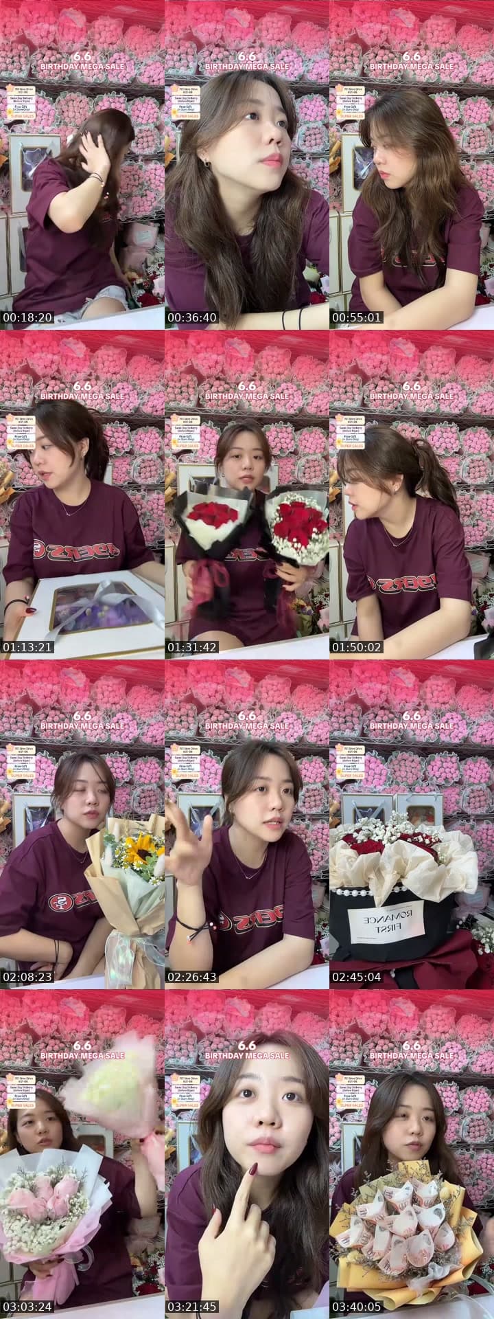 @flowershopsg TikTok live stream