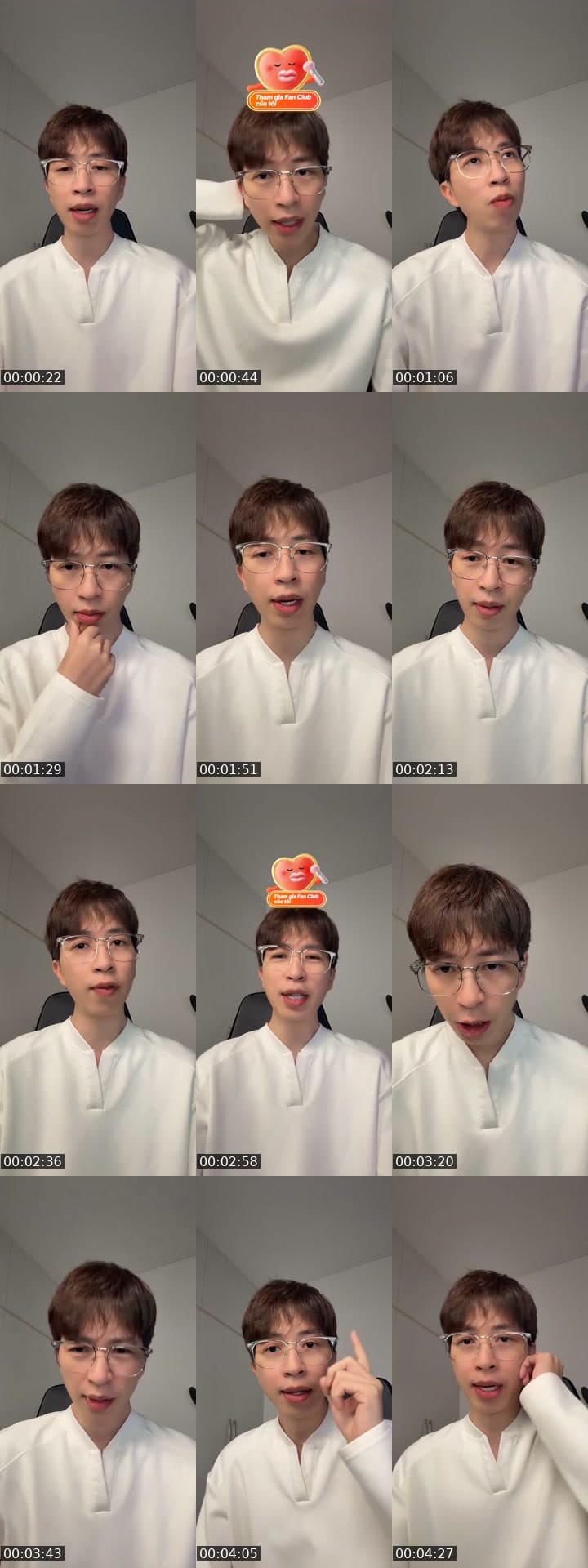 Live đúng 1 tiếng kk