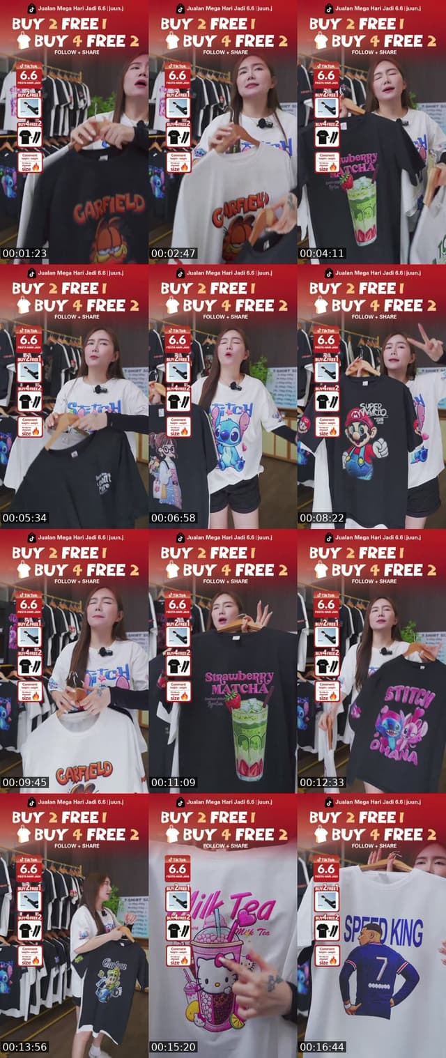 TikTok live: 6.6 big sales promosi by @mangmang083