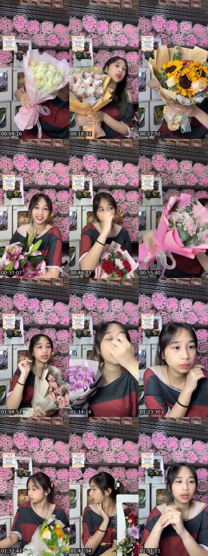 @flowershopsg TikTok live stream