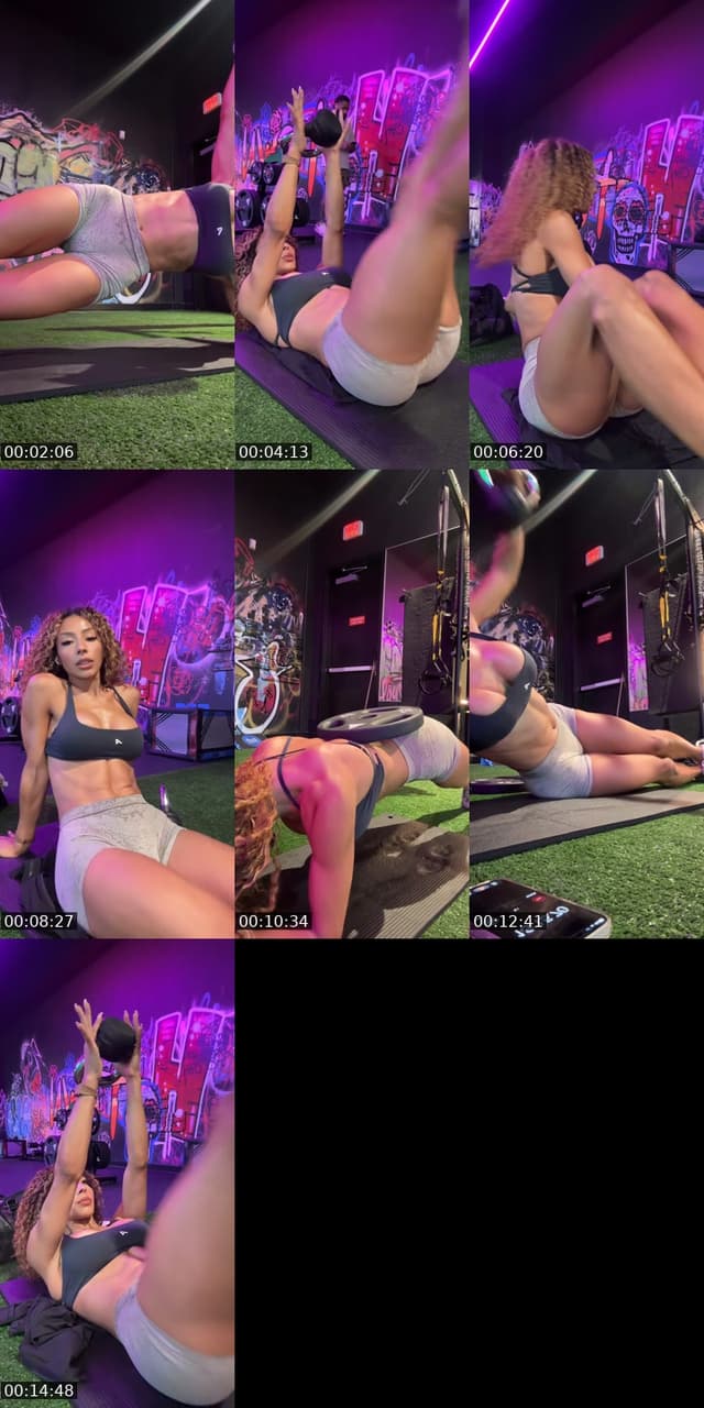 TikTok live: GYM 🍑 by @mia.sor