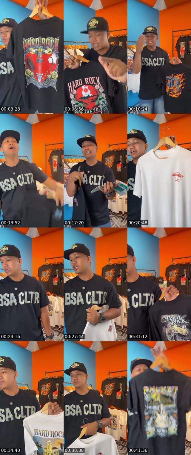 TikTok live: COMBO 4 HELAI FREE CAP by @bsaoutlet1