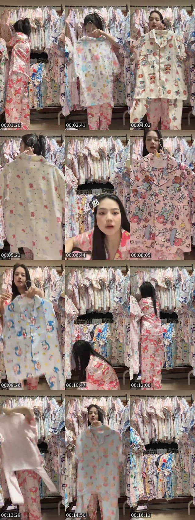 TikTok live: ชุดนอนน่ารัก💕🍭ผ้าไหมญี่ปุ่น by @baby.19999