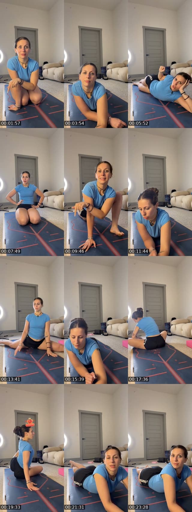 TikTok live: Late night yoga🦉 by @maggieblayre
