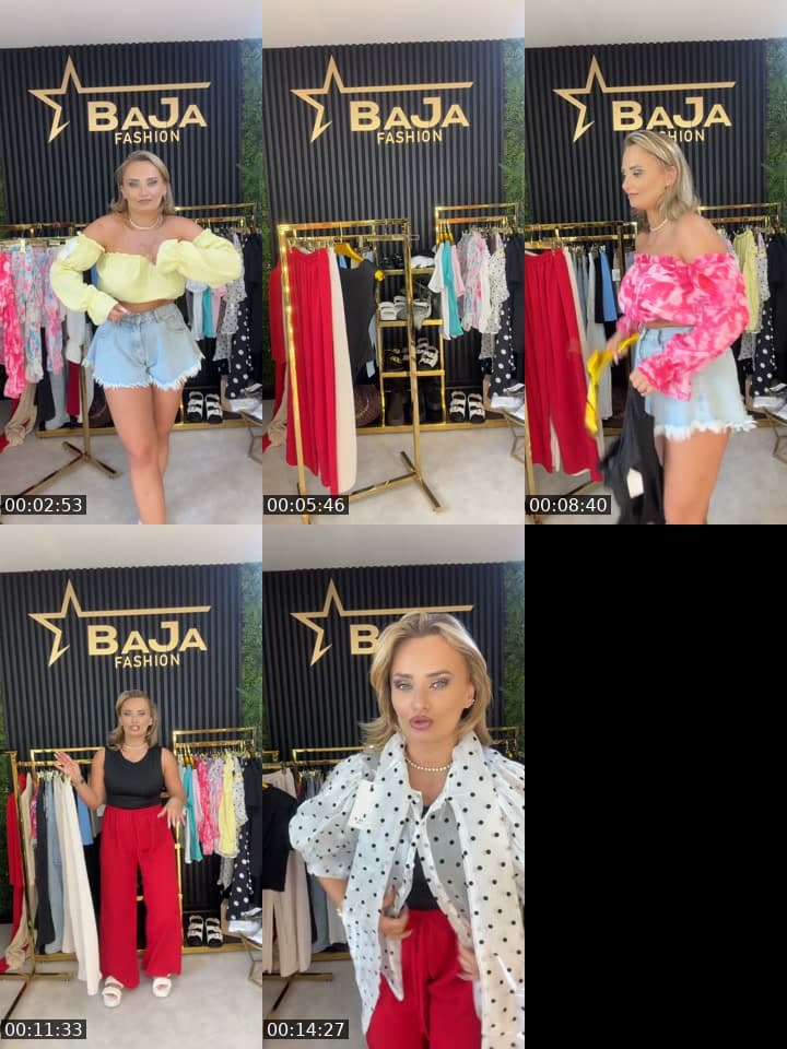 @bajafashionshop TikTok live stream