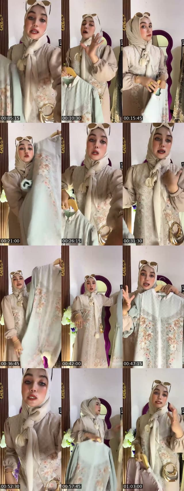 TikTok live: Gamis butik harga murce by @fairelzizan