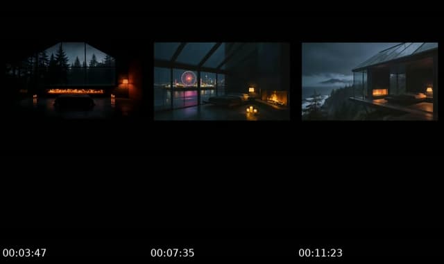 TikTok live: 🌧️Rain Fireplace ocean relax🌧 by @sleep_sanctuary_