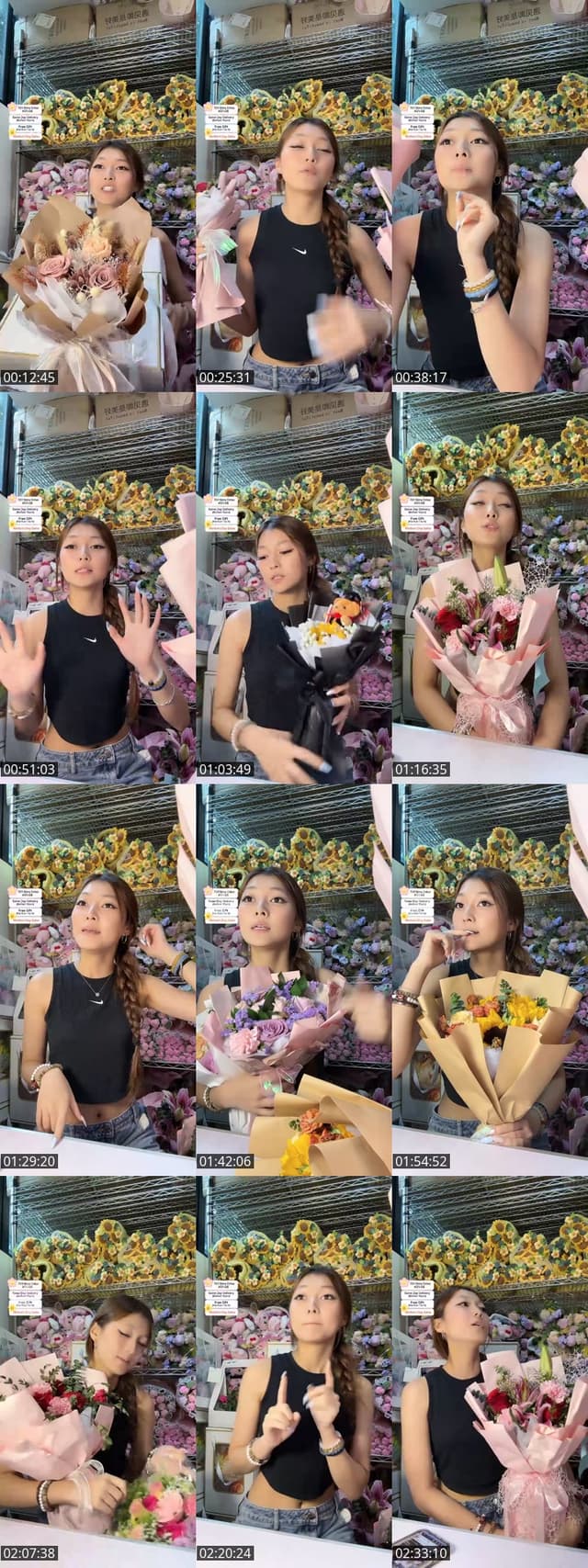 Past TikTok live: Fresh Flower Sales Mothers Day by @flowershopsg