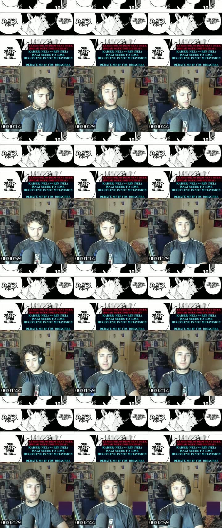 BLUE LOCK DEBATE STREAM