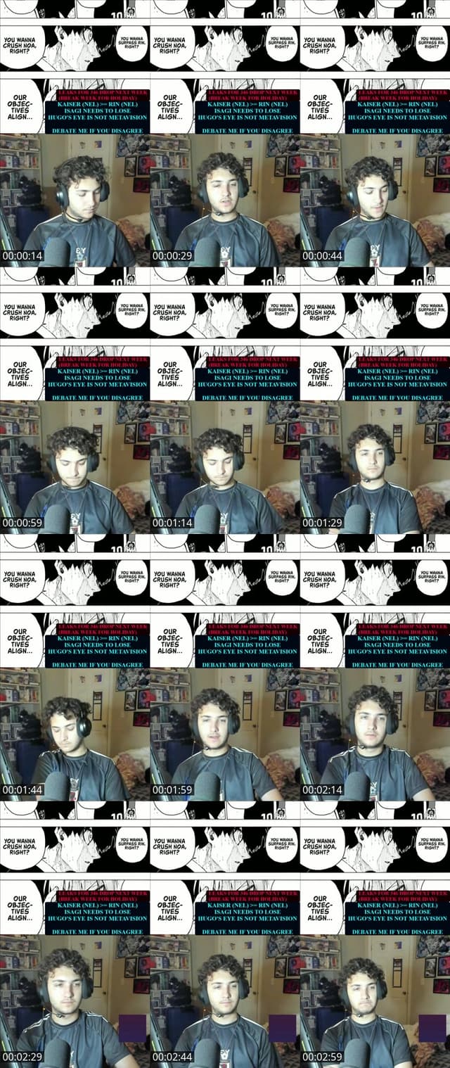 Past TikTok live: BLUE LOCK DEBATE STREAM by @aerosassain