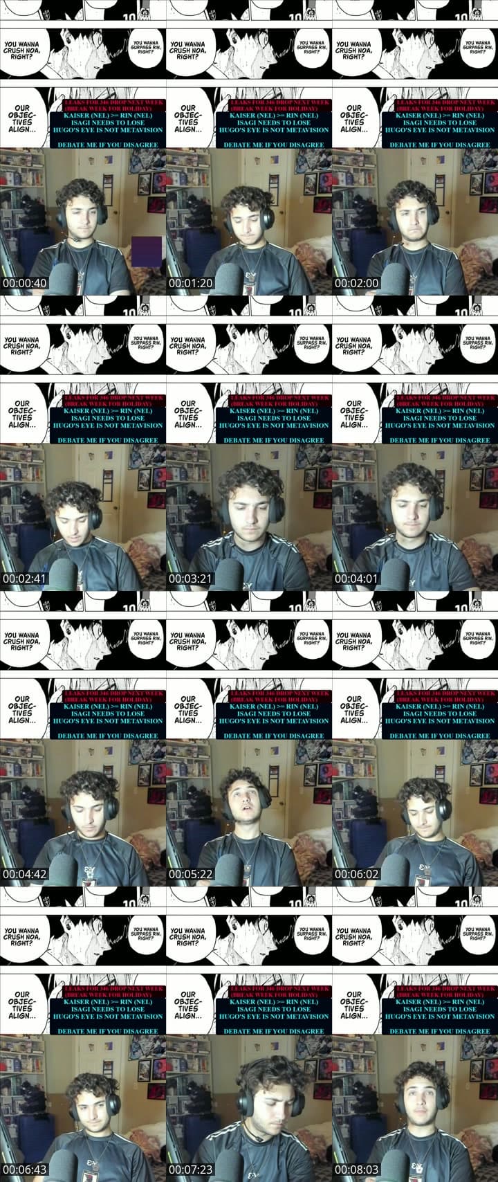 BLUE LOCK DEBATE STREAM