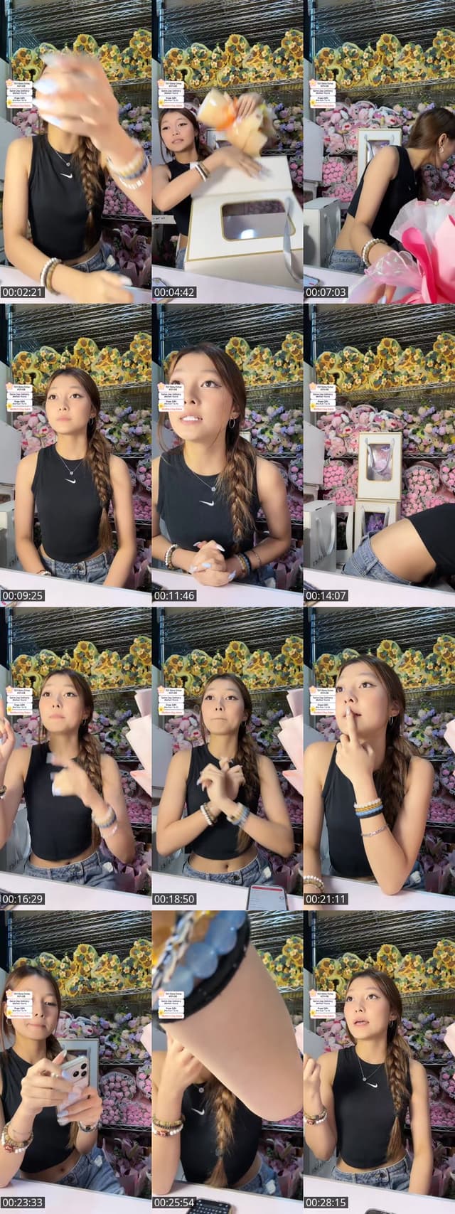 Past TikTok live: Fresh Flower Sales Mothers Day by @flowershopsg