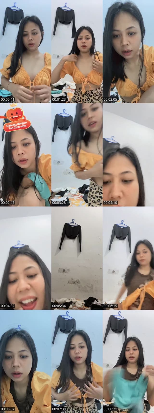 Past TikTok live: Preloved baju by @shalaa626