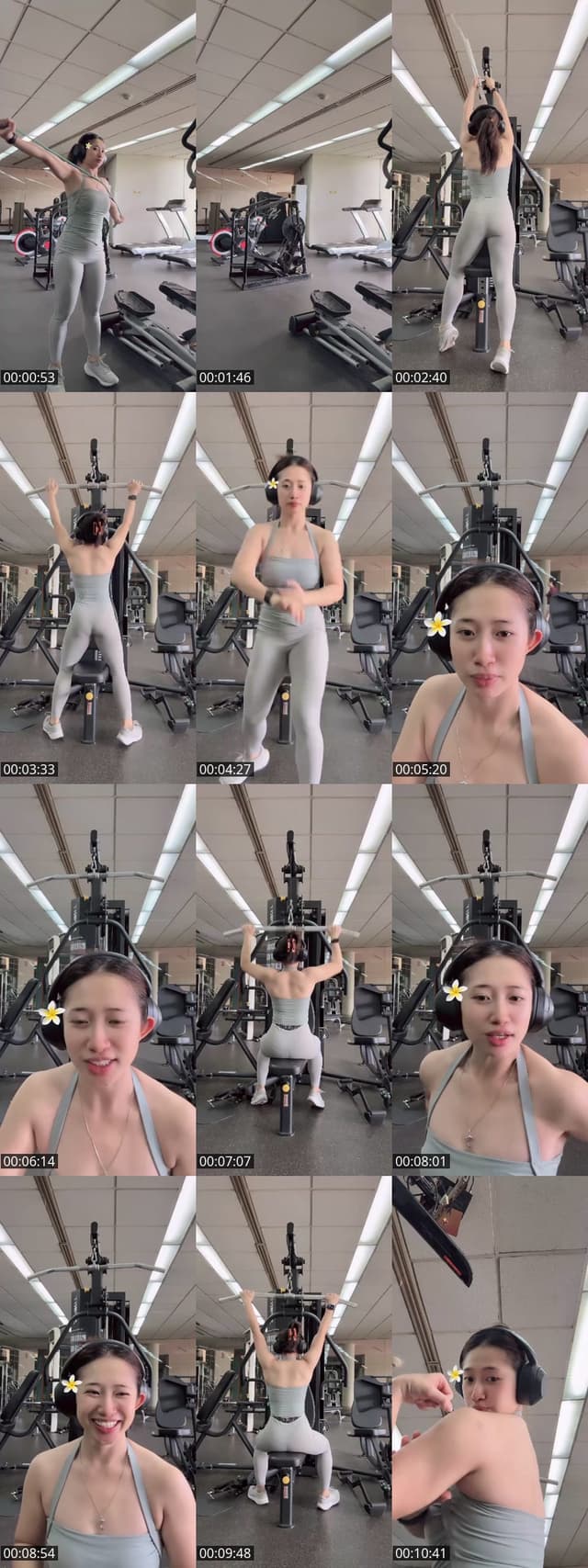 TikTok live: Temnin gym 😚 by @bebih_natth