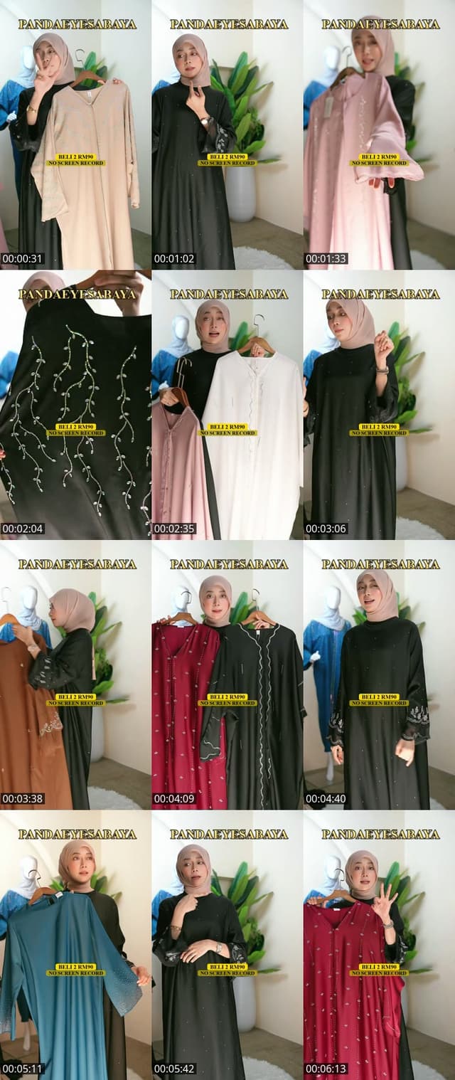 TikTok live: ABAYA NEW DESIGN by @pandaeyesabaya