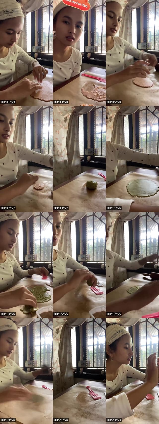 TikTok live: Come bake totoro cookies with m by @cosmiceiling