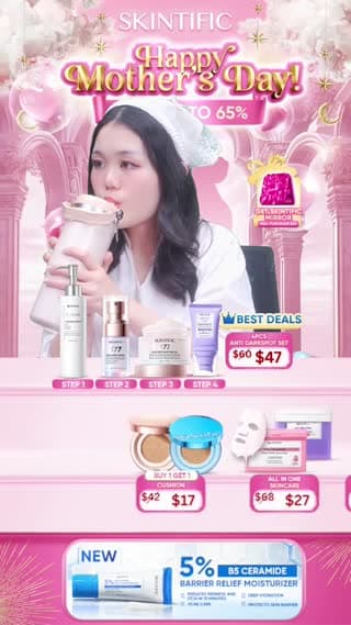 TikTok live: BIG SALE ROAD TO MOTHER'S DAY!! by @skintific.sg