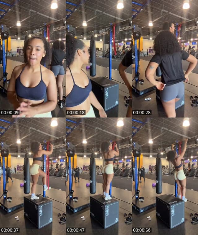 TikTok live: gym session by @ariwitdahoodie