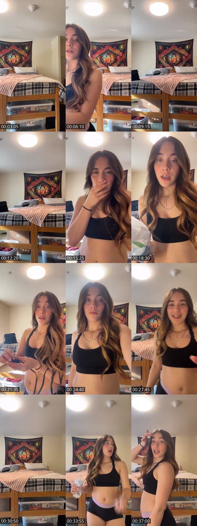 TikTok live: Im 21😇, come pack w me by @leilad420