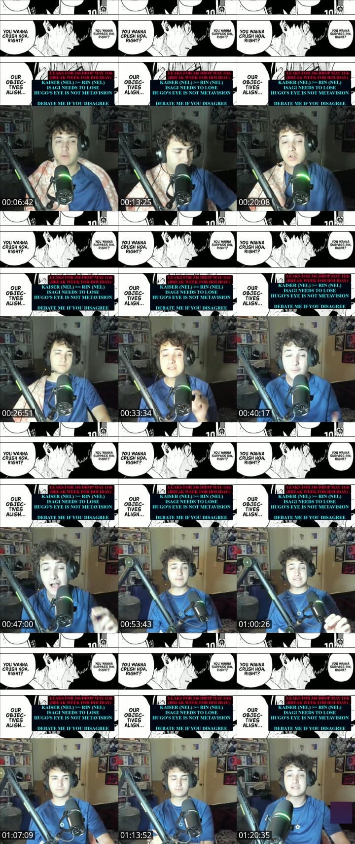 BLUE LOCK DEBATE STREAM