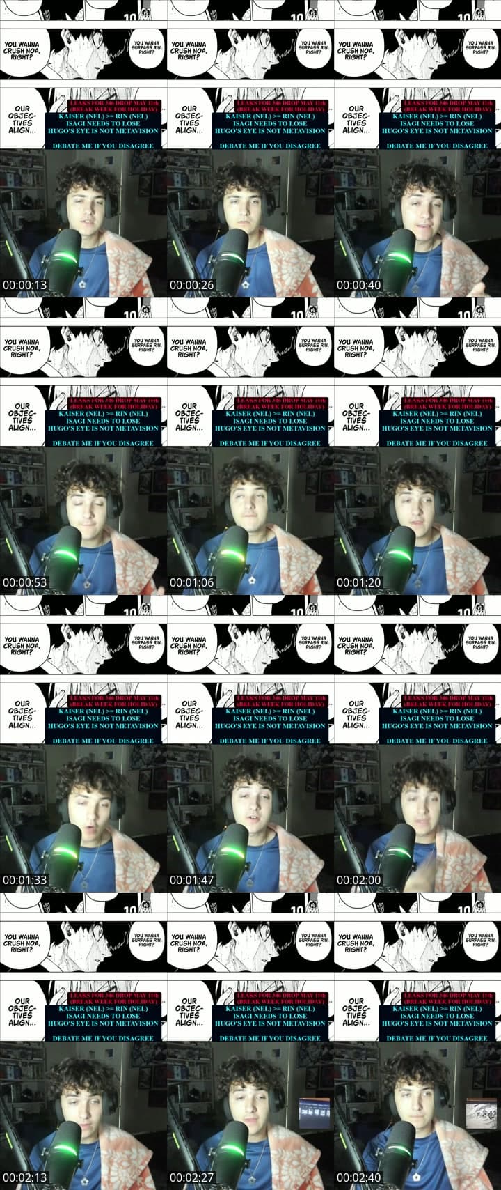BLUE LOCK DEBATE STREAM