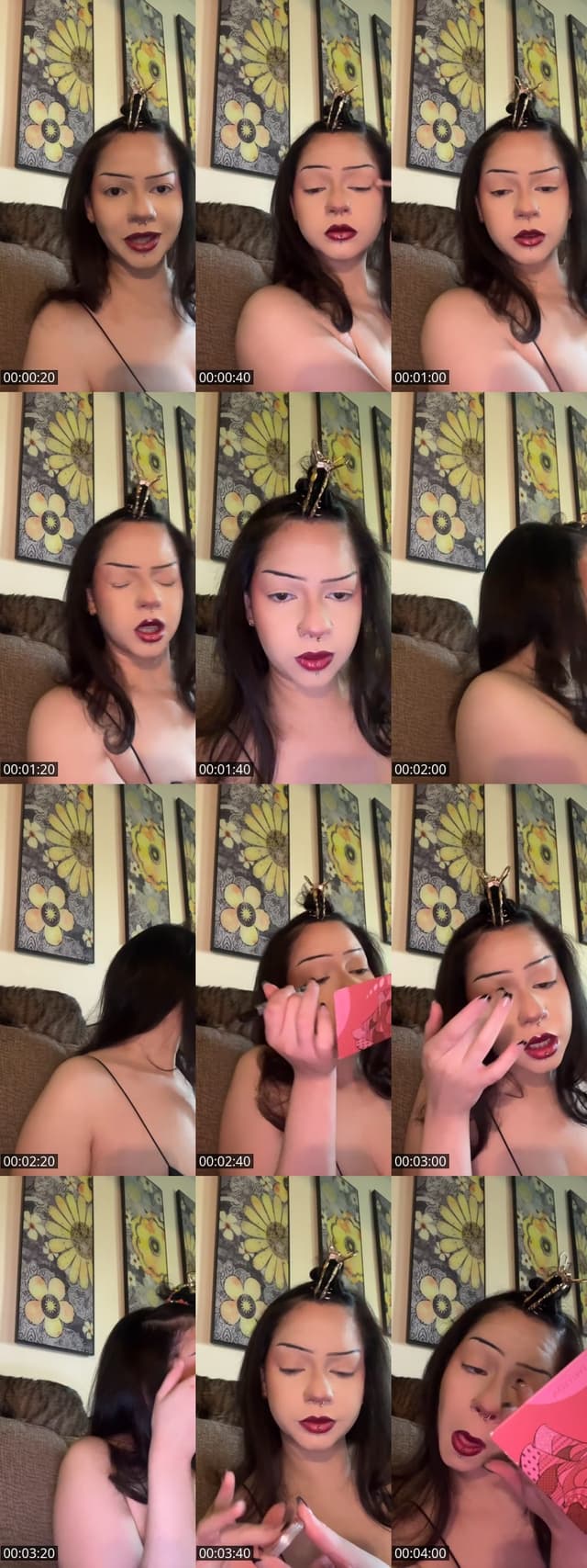 TikTok live: Heyy we gettin ready for work😝 by @brinixole