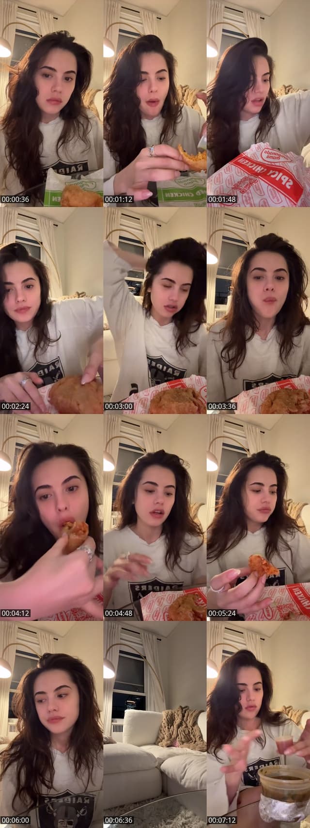 TikTok live: Eat and not talking by @morganbcohen