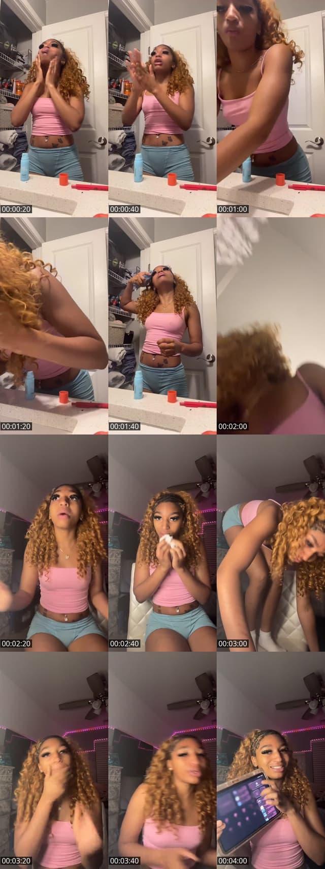TikTok live: grwm for school by @stina.nexttdoor
