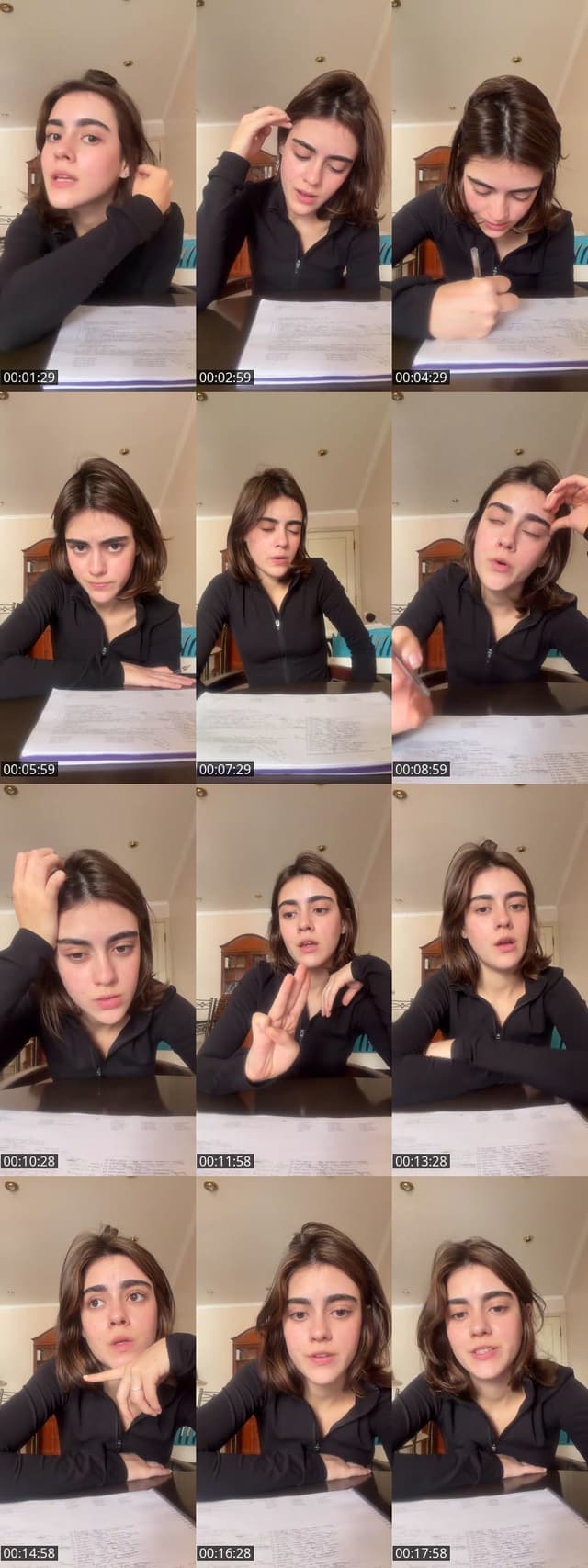TikTok live: french homework by @angelarrochista