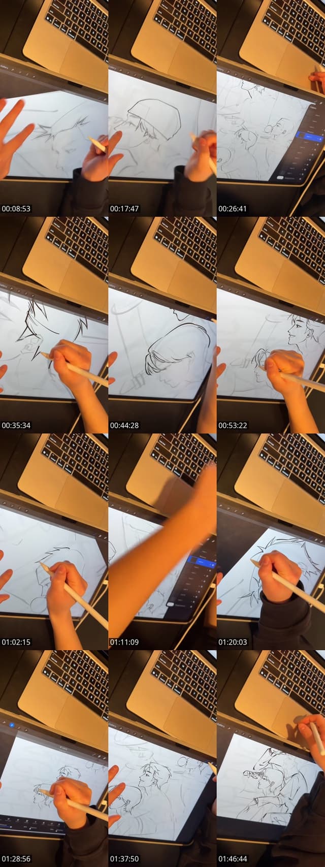 Past TikTok live: Drawing by @jiwooundercover