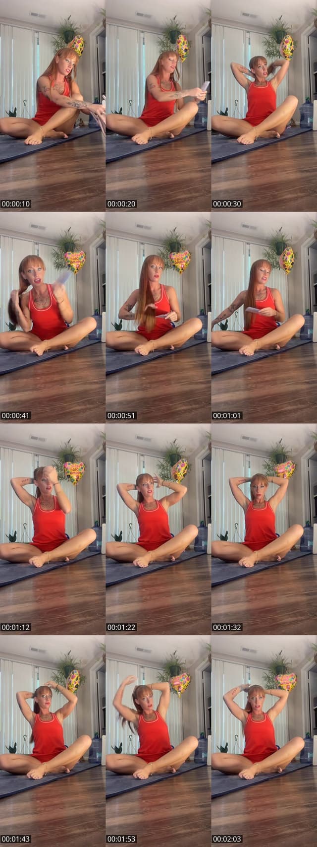TikTok live: GLAM up! 👠 💋{TotalBodyPilates} by @gingerfoot34