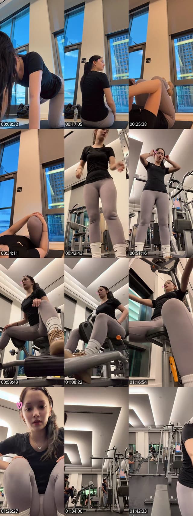 TikTok live: ￼ core + glutes weekly workout by @thegreynabi
