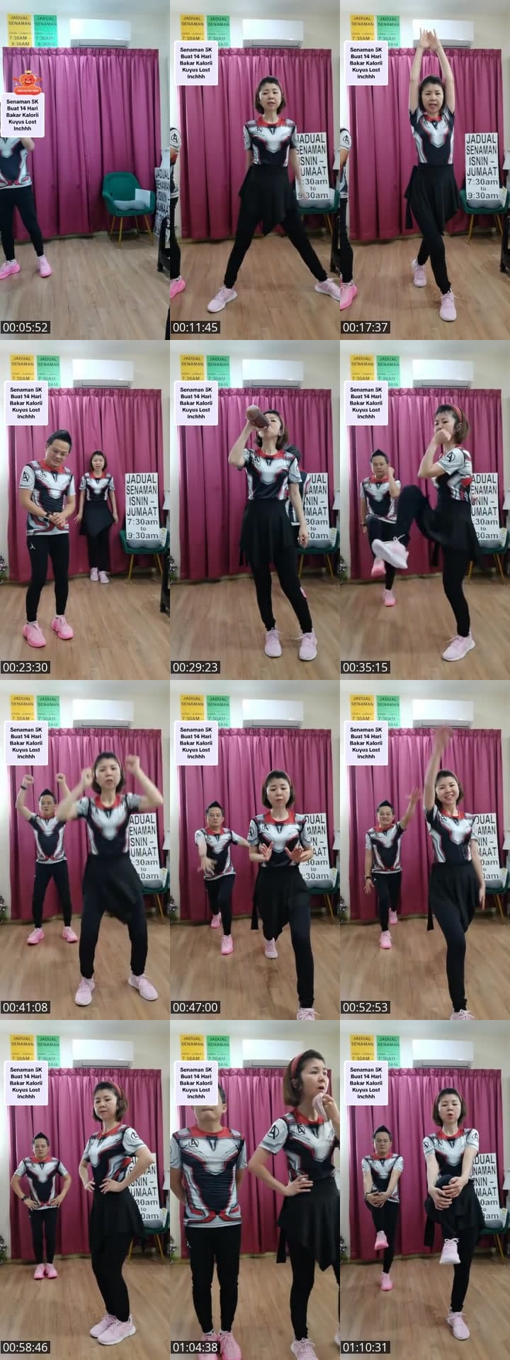 Senaman tak berlari melompat 💃