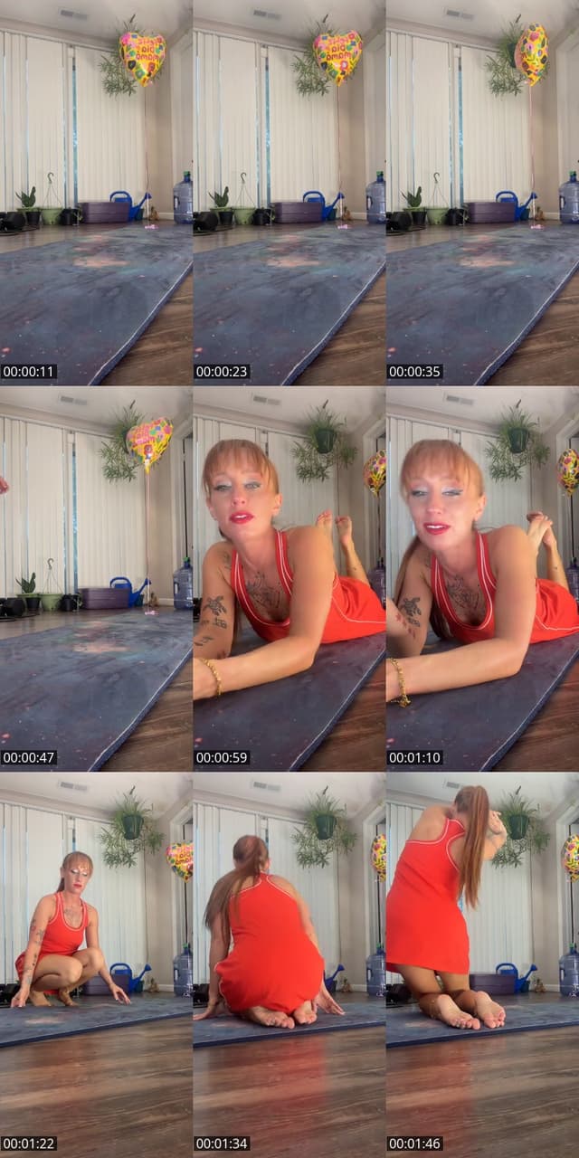 TikTok live: GLAM up! 👠 💋{TotalBodyPilates} by @gingerfoot34