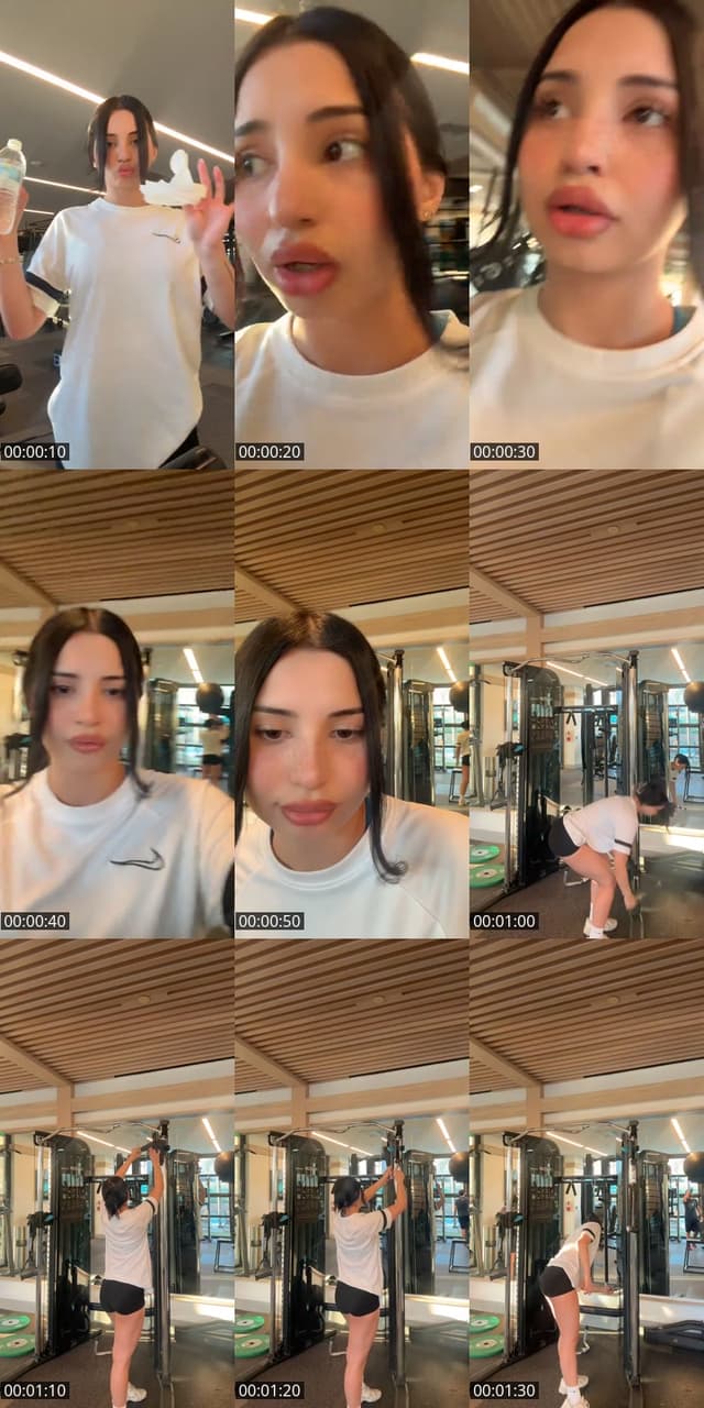 Past TikTok live: Gym with me🫶🏼 by @adriianaaa_a