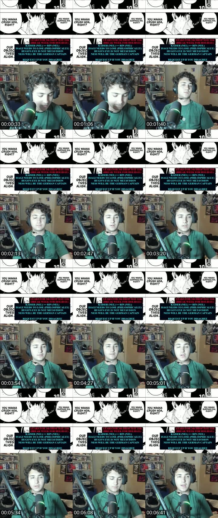 BLUE LOCK DEBATE STREAM
