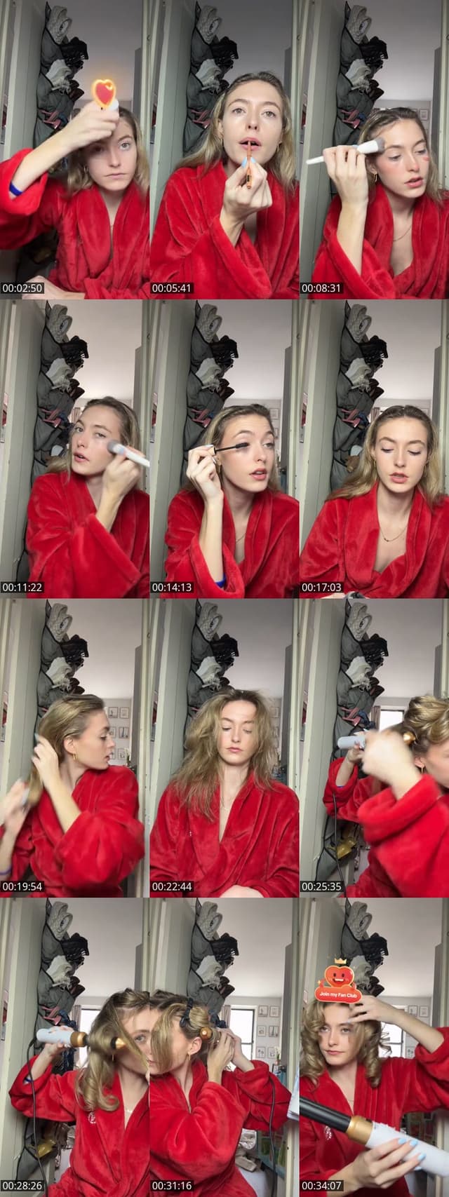 TikTok live: grwm :) by @chlo_in_nyc