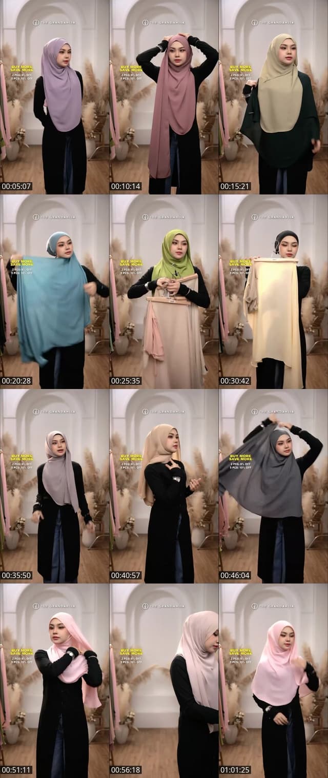 Past TikTok live: SHAWL CANTIK  MUDAH PAKAI 🥰 by @thegrandahlia