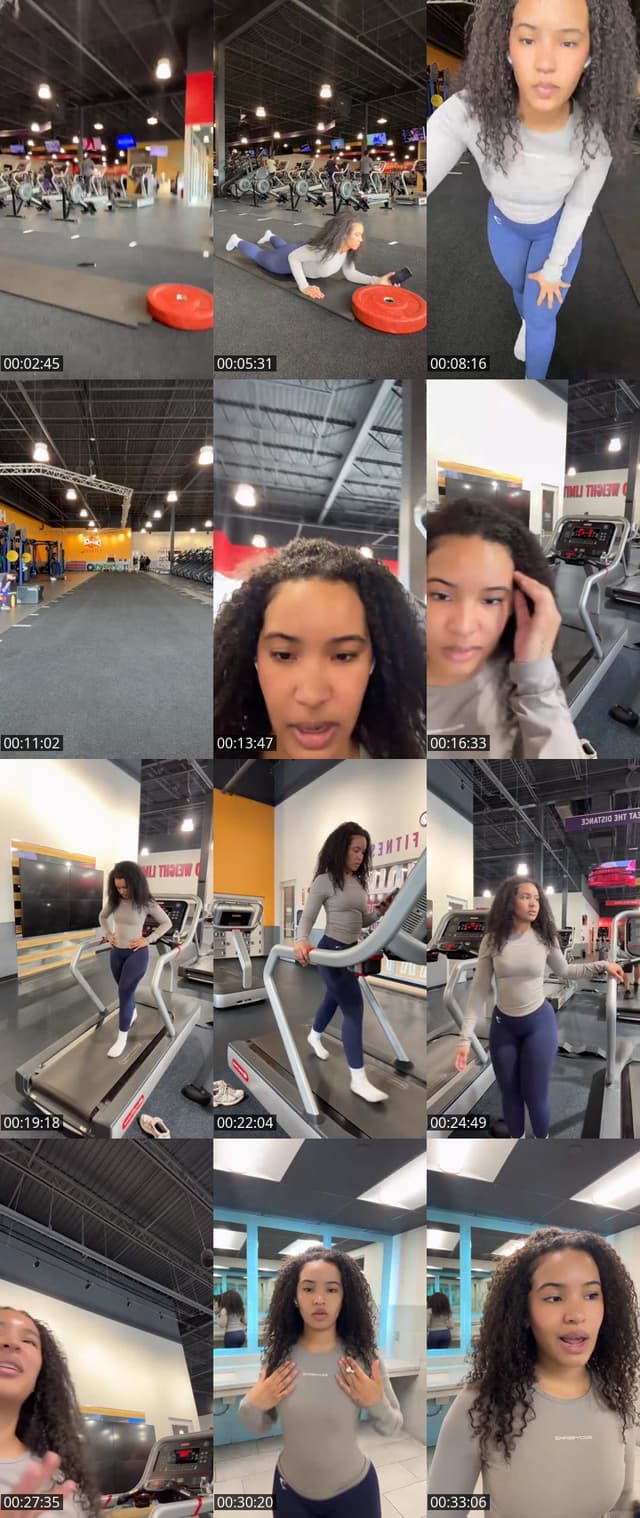 TikTok live: gym session by @ariwitdahoodie