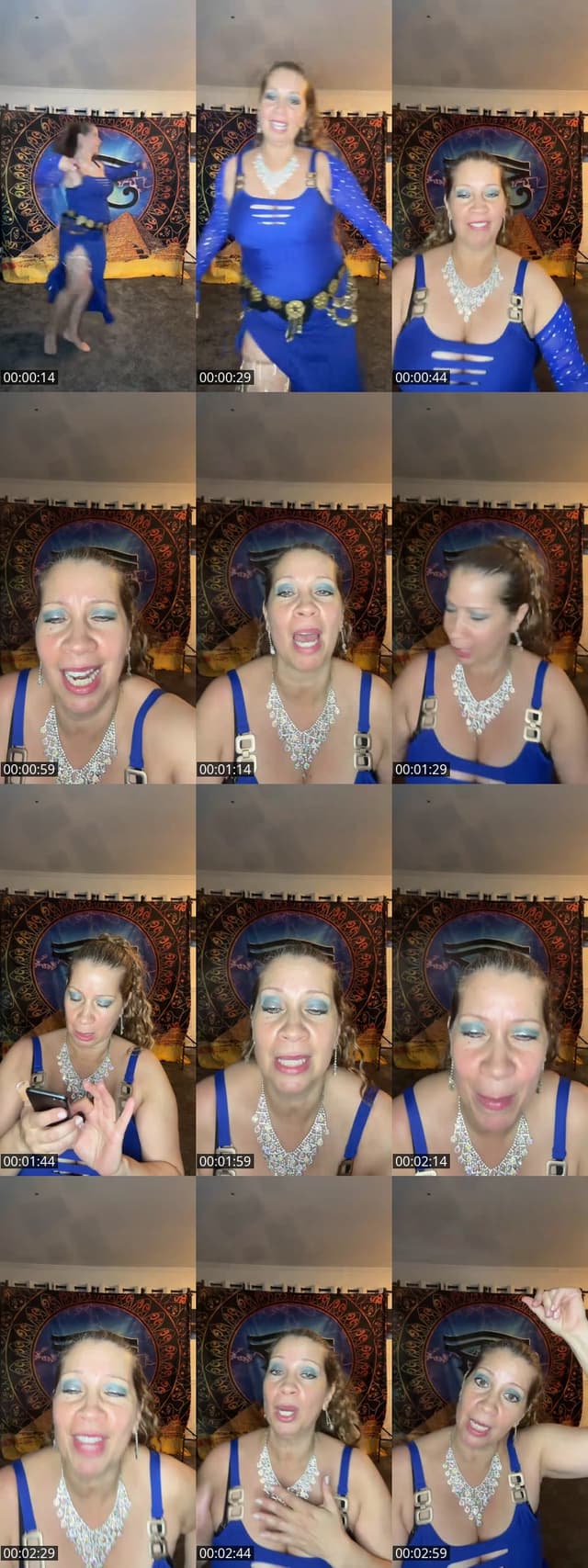 TikTok live: Belly dancing by @shahrazad_shiraz