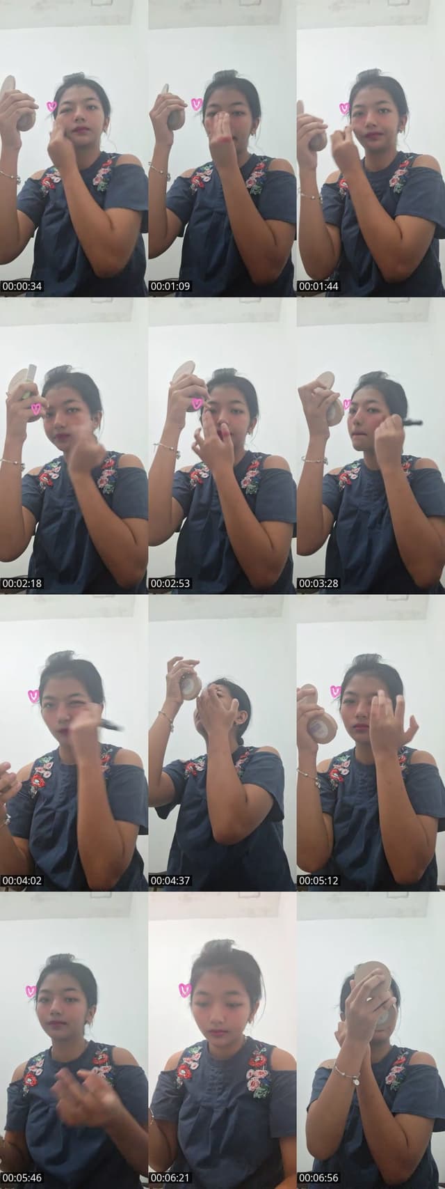 TikTok live: grwm by @denalovav