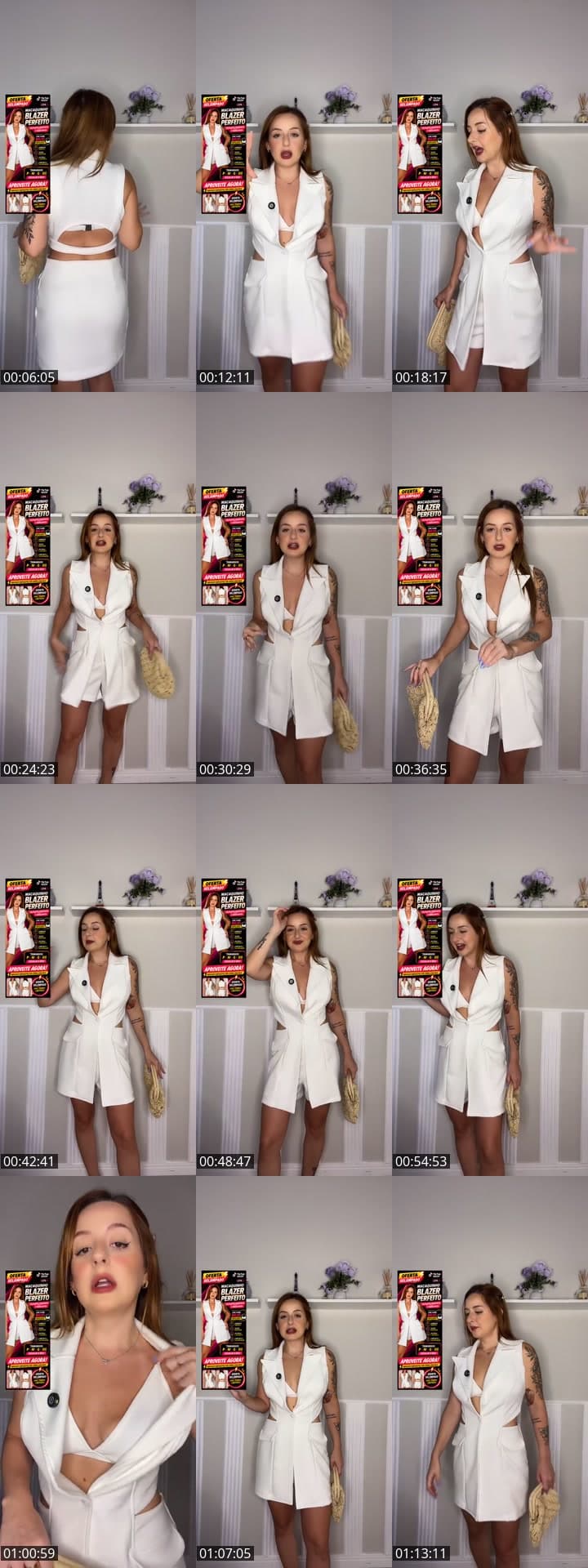 Macacão blazer moda feminina