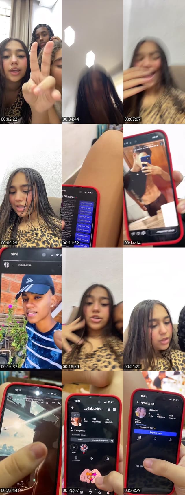 Avaliando insta e conversando