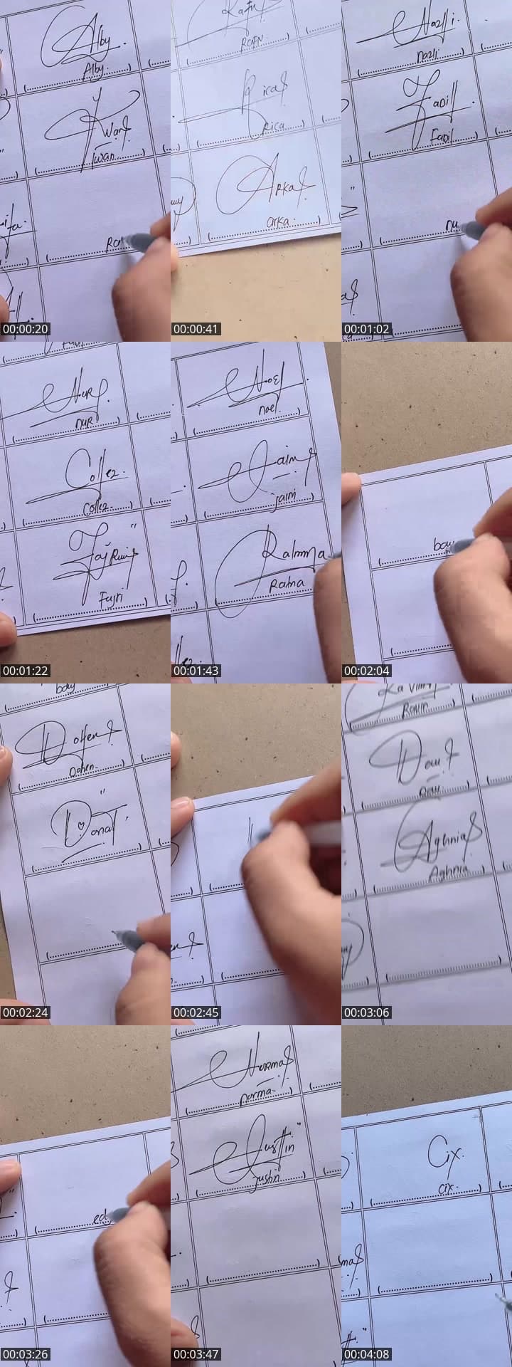 Absen nama ✍🏻💜