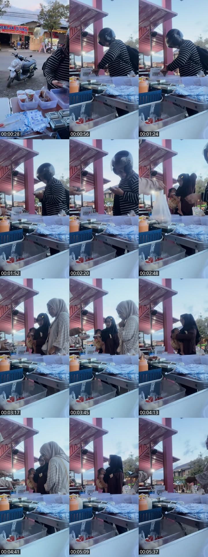 Jualan saat hujan