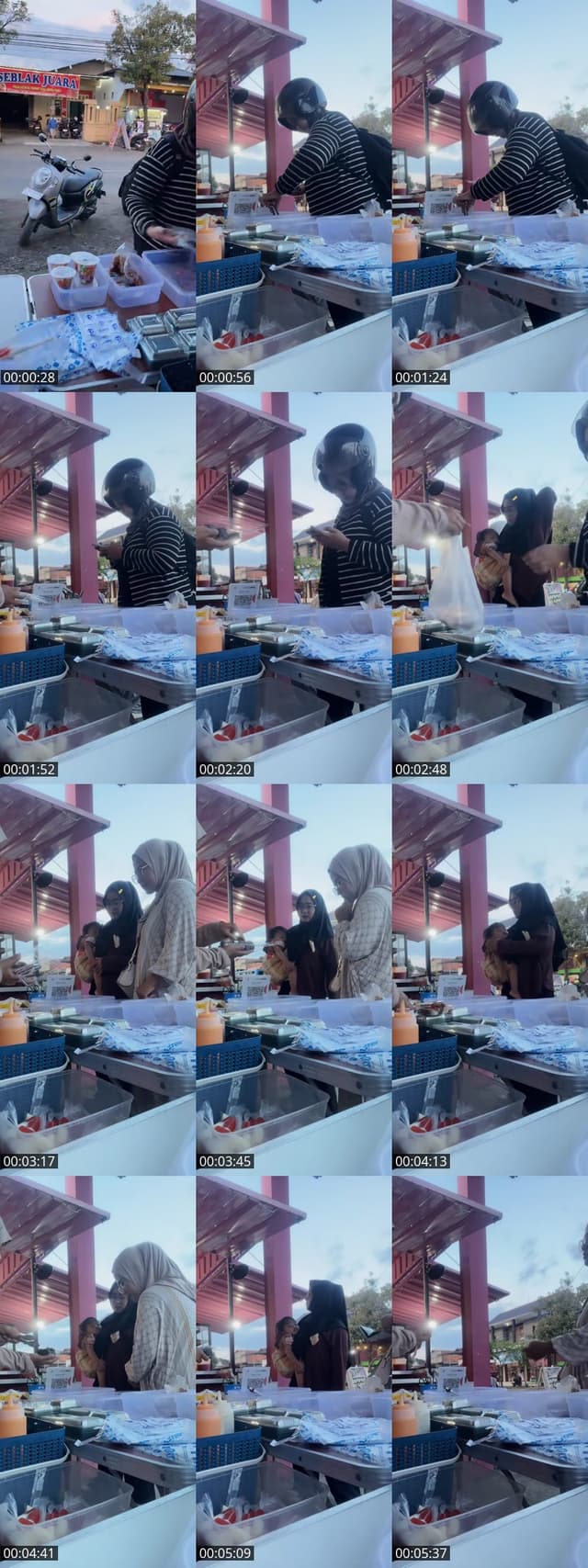 Jualan saat hujan