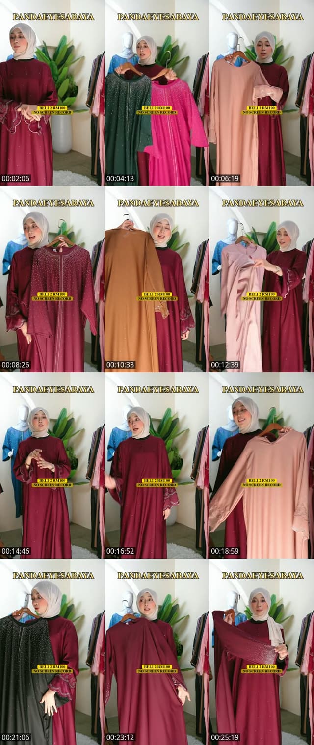 TikTok live: ABAYA NEW DESIGN by @pandaeyesabaya
