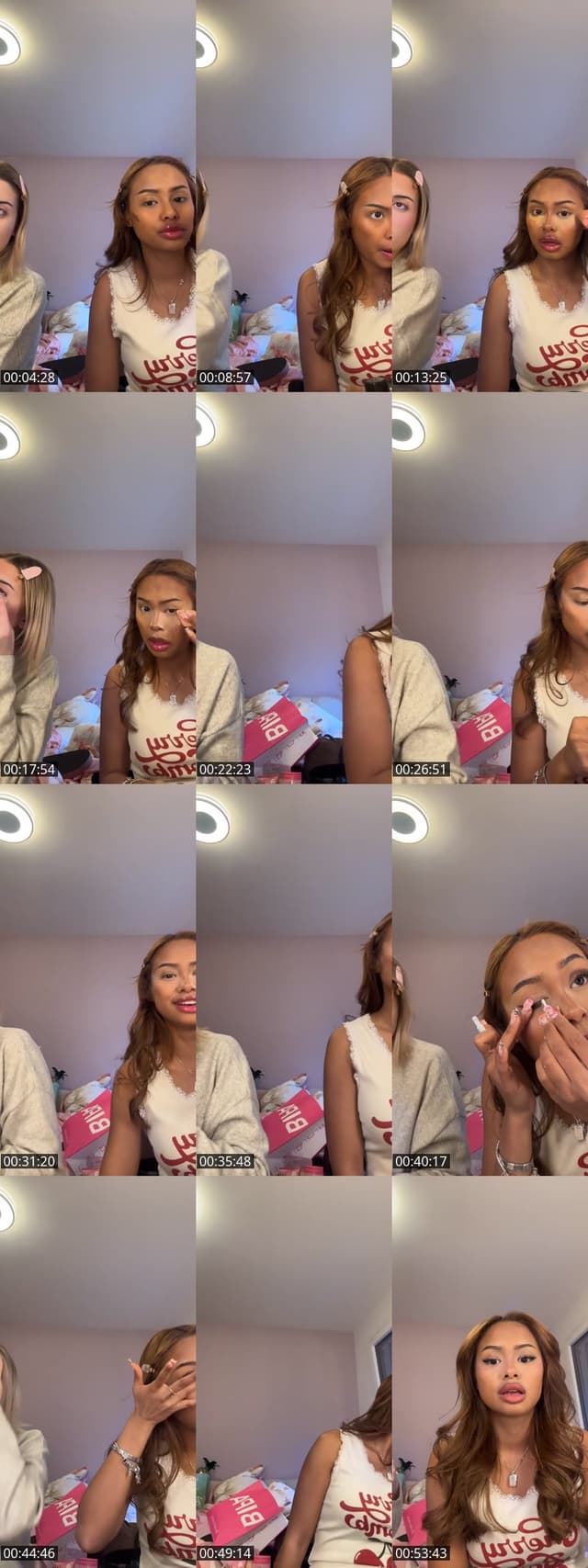 TikTok live: grwm for my bday by @rosalin.dalen
